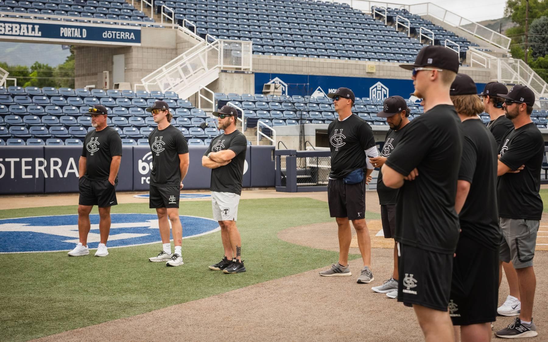 Utah CPL coaching staff on the field
