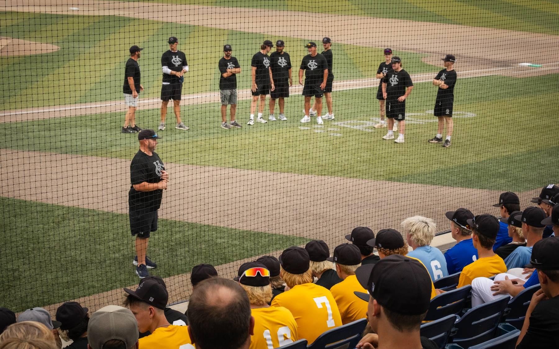 Utah CPL team and coaches at the ballpark